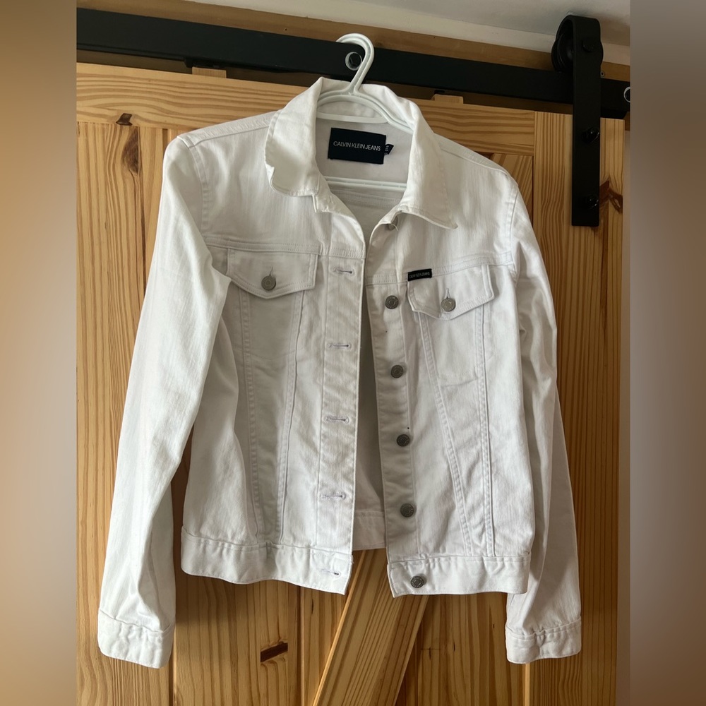 Calvin Klein White Denim Jacket